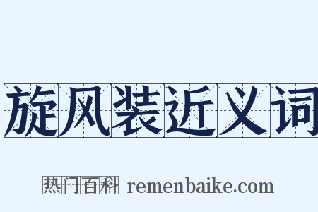 旋风装近义词是什么意思的图片